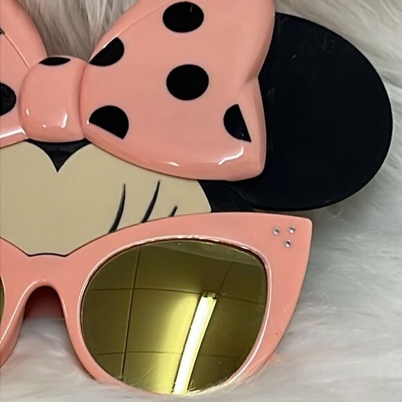 Disney Minnie Mouse Mask Sunglasses Sun-Staches Shades Pink Bow - Picture 2 of 10